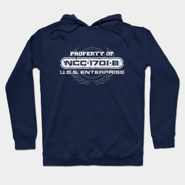 Vintage Property of NCC1701B Hoodie by JWDesigns